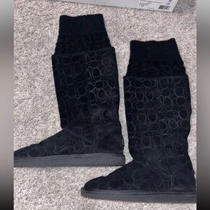 Black coach winter Boots
